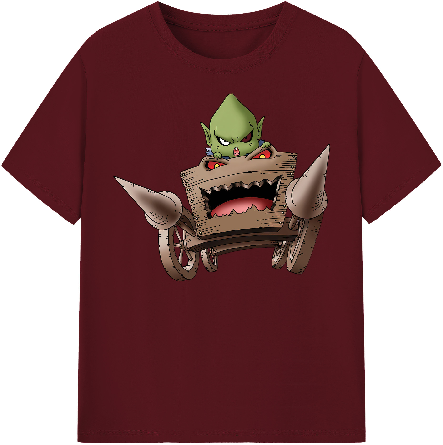 （画像用） ドラゴンクエスト Doragon Kuesuto Dragon Quest 綿100％半袖Tシャツ（フロントプリント）